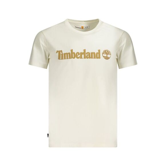 Timberland Beige Cotton Men Men's T-Shirt